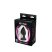 Black medium butt plug with white crystal Black medium butt plug with white crystal