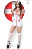 CR 3854 S/M White Sexy Nurse Costume Dress