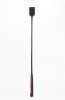   Nylon Stick with Neon Strip and Goat Kid Leather Handle Nubuck Leather Black