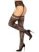 Rose Backseam Stockings with Garter Belt - Black O/S