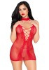 Heart Halter Mini Dress - Red Heart Halter Mini Dress - Red