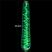 Glow-in-the-dark Twilight Gleam Glass Dildo-Slim Fantasy