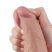 10.5" REAL SOFTEE Rechargeable Vibrating Dildo(Flesh)