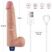 10.5" REAL SOFTEE Rechargeable Vibrating Dildo(Flesh)