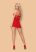 838-BAB-3 babydoll & thong red S/M