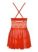 838-BAB-3 babydoll & thong red S/M