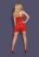 Heartina chemise & thong red S/M