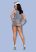 Stewardess 3 pcs costume grey S/M
