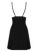 Cecilla chemise & thong black L/XL