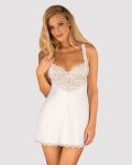 Amor Blanco underwire chemise & thong white S/M