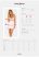 Amor Blanco underwire chemise & thong white L/XL